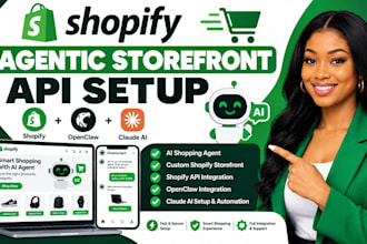 setup shopify agentic storefront api shopify openclaw claude ai shopping agent
