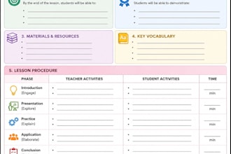 create engaging lesson plans for teachers k12 and university