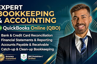 do bookkeeping qbo cleanup and deliver CPA ready books