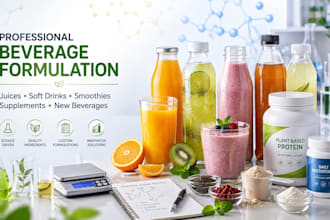 formulate juice, soft drinks, smoothies, supplements and new beverages