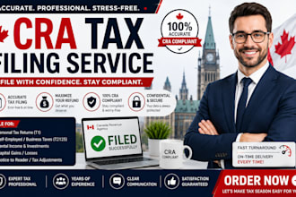 prepare your t1 tax return and t2 corporate tax return for cra