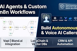 build custom ai agents, voice ai callers, and n8n workflows