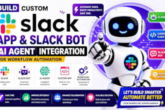 build custom slack app slack bot ai agent integration for workflow automation