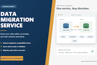 migrate and transfer your database without data loss