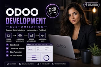 be your odoo developer for erp customization and modules