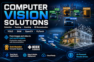 build computer vision solutions, yolo and 3d reconstruction