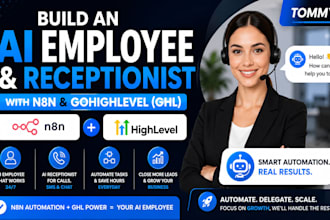 build an ai employee and receptionist with n8n and gohighlevel ghl