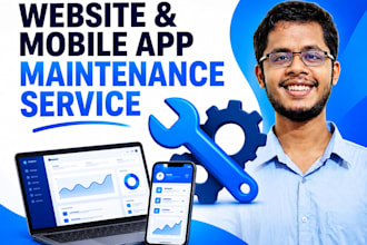 maintain your website, mobile app, maintenance support service