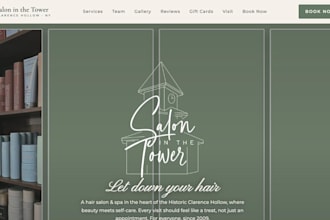 design a modern website for your salon or spa