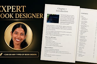 do professional book design and make it print ready