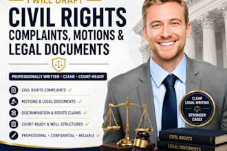 draft civil rights complaints, motions and legal documents