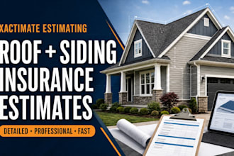 write detailed roof and siding xactimate insurance claim estimates