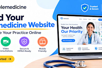 design a telemedicine website to showcase your practice online