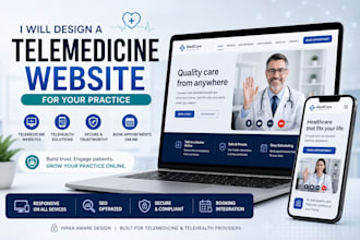 design a telemedicine website for your practice