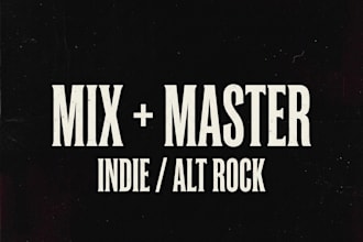 mix and master your indie rock or alternative song