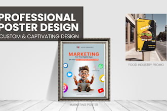 design professional poster, flyer, or typography poster