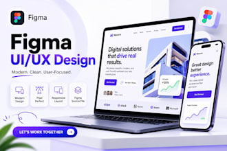 do landing page redesign in figma and ui ux redesign