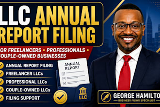 file annual report for freelancer licensed professional, married couple business