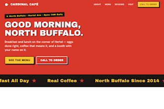 design a modern website for your restaurant or bar