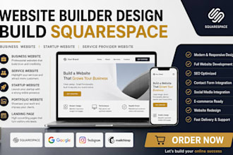design and build a modern squarespace website for your business