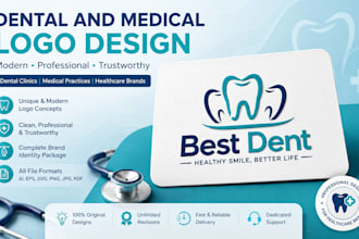 design a medical clinic and corporate consulting logo and brand identity package