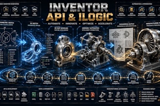 develop autodesk inventor API ilogic cad automation engineering tools