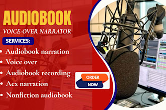 record a professional audiobook narrator for acx and audible