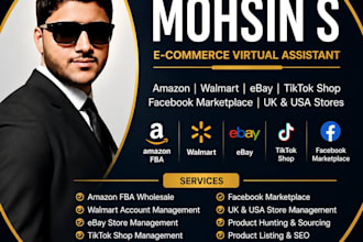 be your ecommerce virtual assistant for amazon walmart