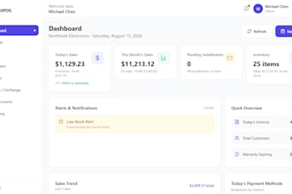 develop offline desktop pos billing and inventory software