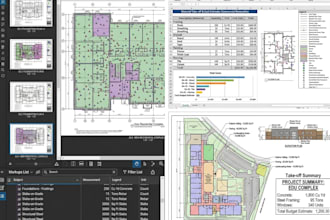 do quantity take off and material take off and cost estimation