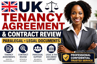 uk solicitor legal tenancy agreement and contract review paralegal tax advisor