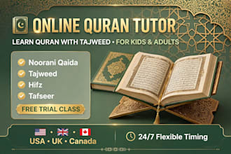 be your online quran tutor for tajweed qaida and hifaz classes