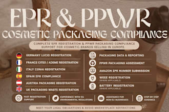 handle eu epr registration lucid ppwr for cosmetic products package amazon label