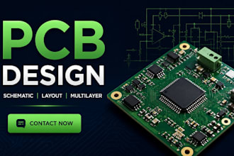 do pcb design, pcb layout, circuit and schematics design, multilayer pcb
