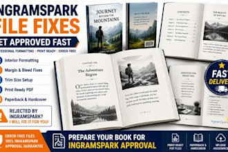 fix ingram spark interior file errors and formatting issues