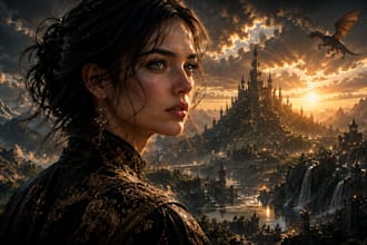 create custom ai concept art and cinematic illustrations