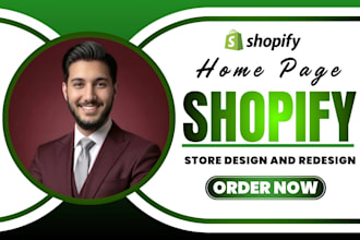 do shopify home page redesign as shopify expert