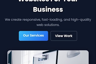 build a custom website for your busines