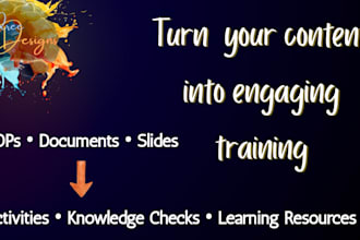 turn your content into engaging employee training