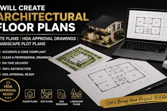create architectural floor plans site plans hoa approval drawings landscape plot