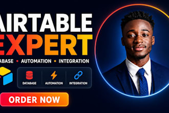 setup airtable database airtable automation, airtable crm expert n8n automation