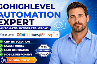 build gohighlevel automation setup, ghl sales funnel, crm, ghl website design