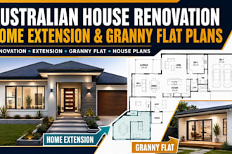 australian architectural house renovation home extension granny flat plans