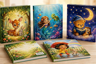 illustrate book cover designs children book illustration kid book cover for KDP