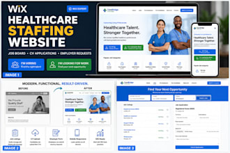 revamp wix recruitment website, healthcare staffing agencies