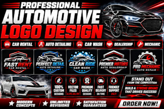 logo design automotive car rental car video car rental auto detailing flyer car