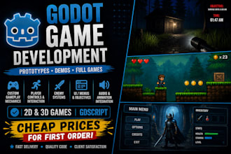 create a 3d game in godot