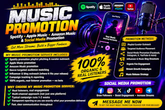 do music promotion, spotify music, apple music, amazon music