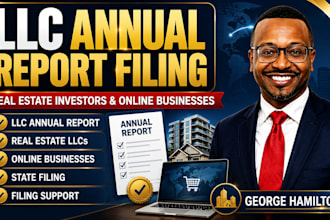 file llc annual report for real estate investors and remote online businesses