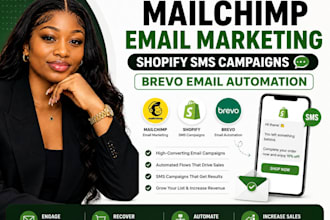 setup mailchimp email marketing shopify SMS campaigns brevo email automation